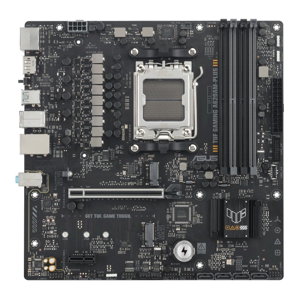ASUS MB Sc AM5 TUF GAMING A620AM-PLUS,  4xDDR5,  2xDP,  1xHDMI,  mATX10 