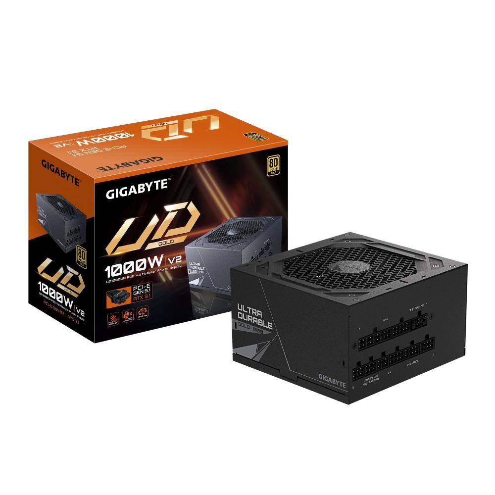 GIGABYTE zdroj UD1000GM PG5 V2 1000W,  120mm,  Plně modulární,  80 Plus Gold,  ATX 3.14 