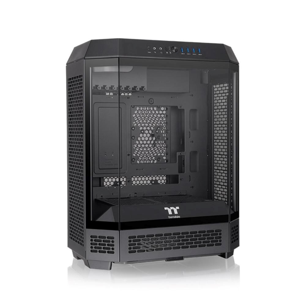 THERMALTAKE Case The Tower 600,  ATX,  Průhledná bočnice,  2x 140mm Fan,  černá2 
