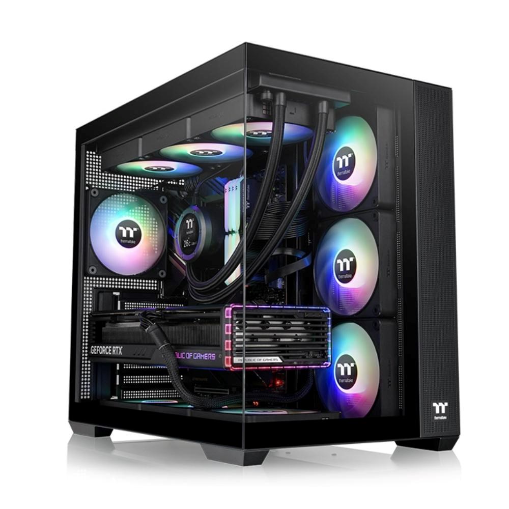 THERMALTAKE Case View 380 TG ARGB,  ATX,  Průhledná bočnice,  4x 120mm ARGB Fan,  černá5 