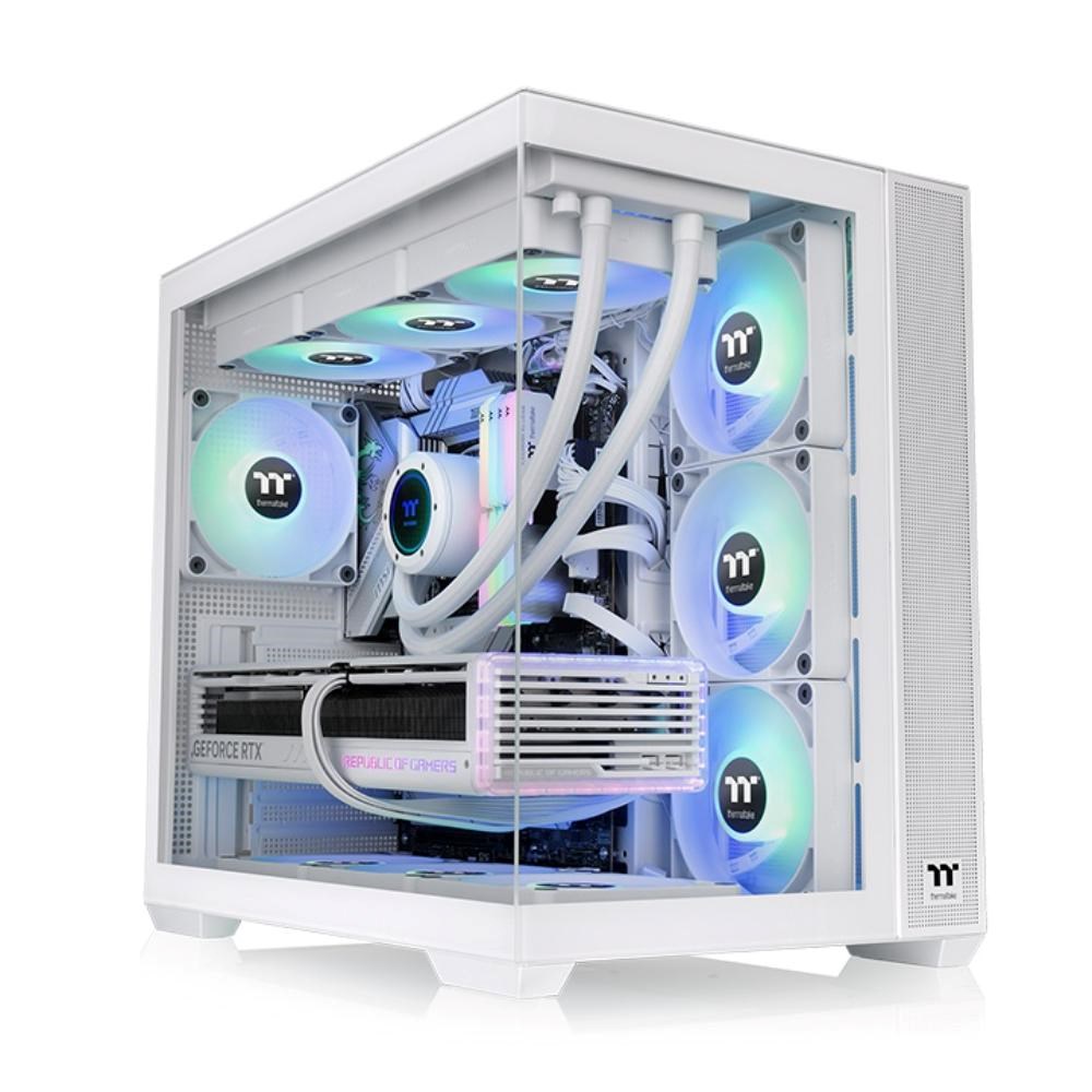 THERMALTAKE Case View 380 TG ARGB,  ATX,  Průhledná bočnice,  4x 120mm ARGB Fan,  bílá1 