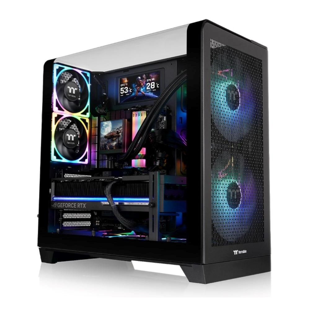THERMALTAKE Case View 390 Air,  ATX,  Průhledná bočnice,  2x 120mm Fan,  černá1 