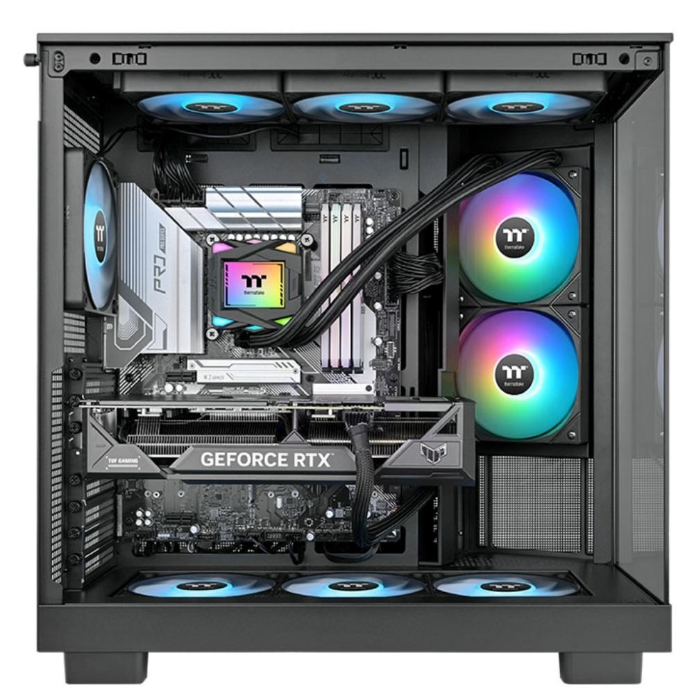 THERMALTAKE Vodní chladič LA240 ARGB,  2x120mm ARGB,  LGA1851,  AM5,  černá5 