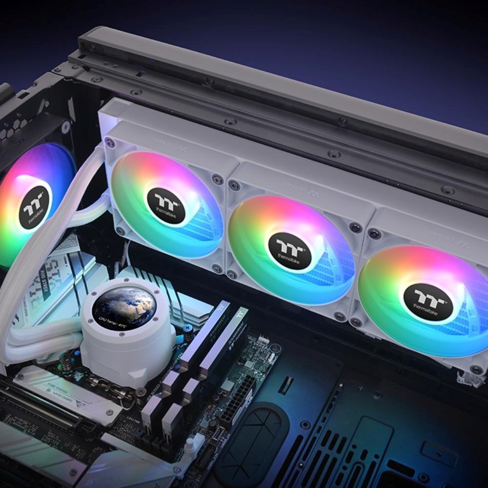 THERMALTAKE Vodní chladič TH360 V2 Ultra ARGB,  3x120mm ARGB,  LGA1851,  AM5,  bílá3 