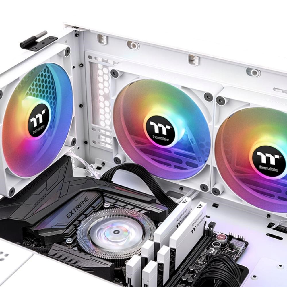 THERMALTAKE Ventilátor CT120 ARGB 2-Pack,  2x120mm,  bílá1 