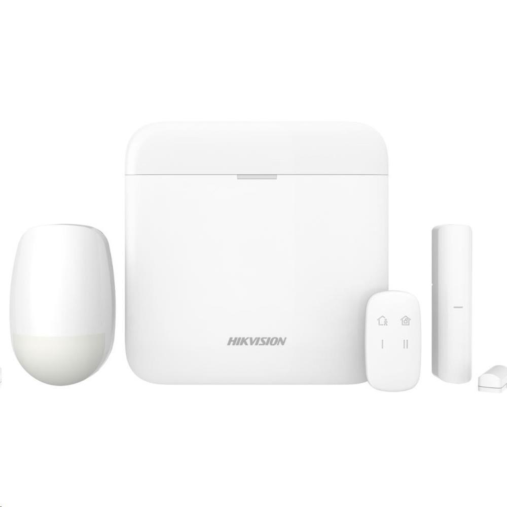 HIKVISION DS-PWA64-Kit-WE,  AX PRO KIT bezdrát. ústř. PWA64-L-WE,  PIR detektoru,  magnetu a klíčenky0 