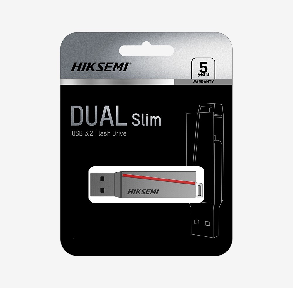 HIKSEMI Flash Disk 16GB Dual,  USB 3.2 (R:30-150 MB/ s,  W:15-45 MB/ s)1 
