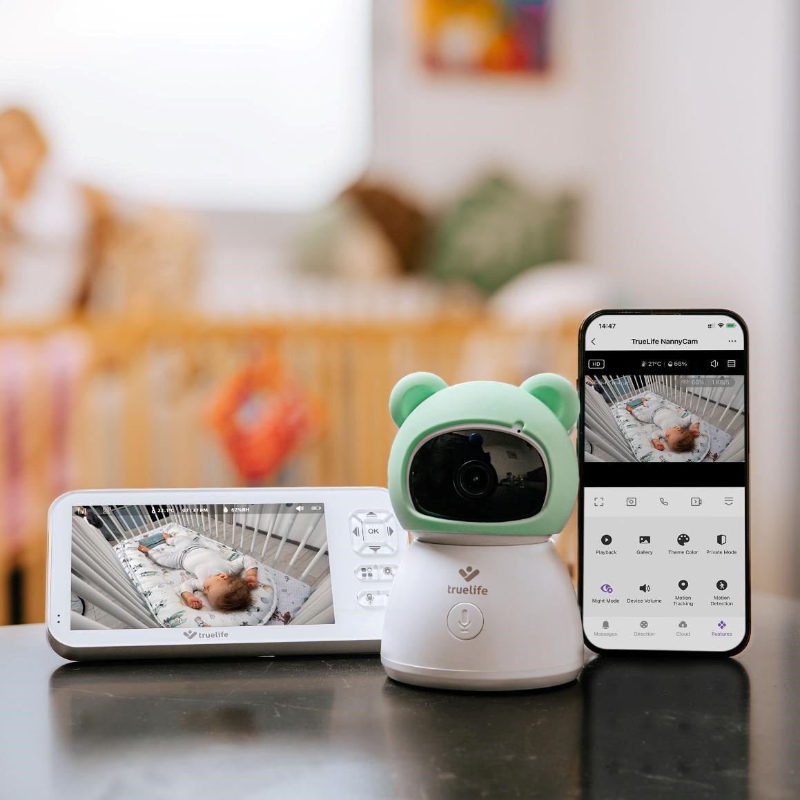 TrueLife NannyCam R6 Dual Smart - digitální video chůvička11 