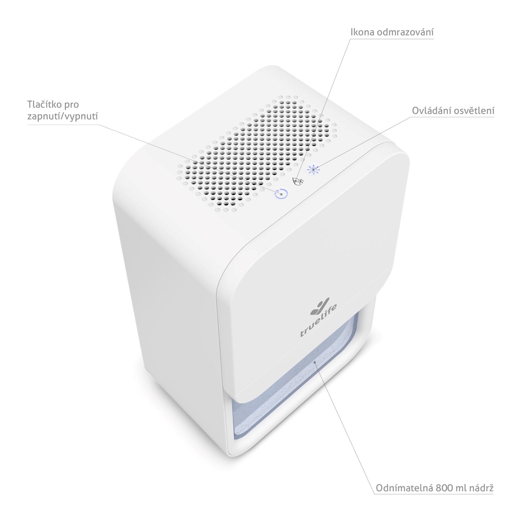 TrueLife AIR Dehumidifier DH3 White - odvlhčovač vzduchu3 