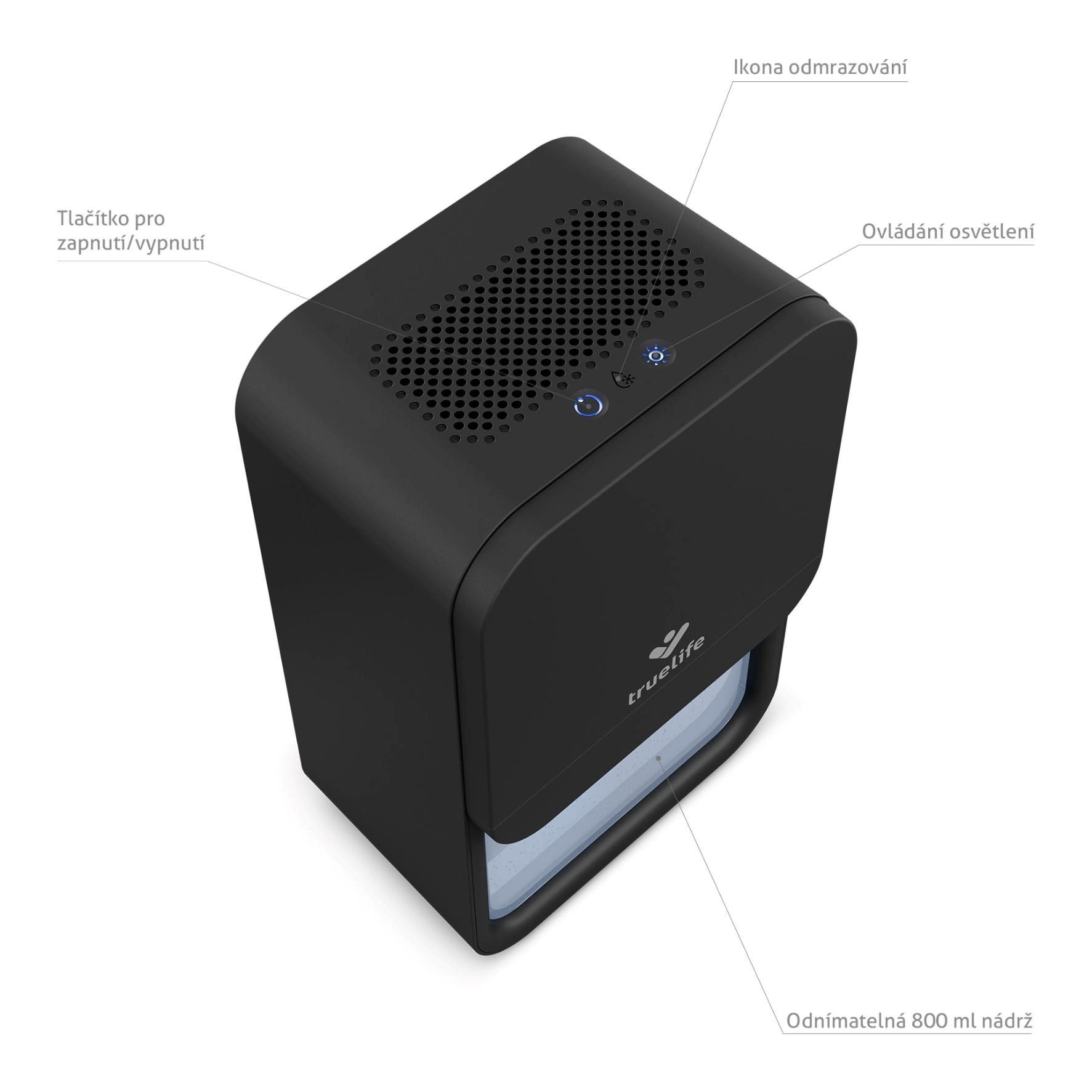 TrueLife AIR Dehumidifier DH3 Black - odvlhčovač vzduchu5 