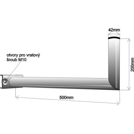 Držák antény na stožár,  žárový zinek,  délka 50cm1 