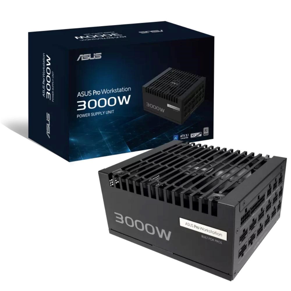 ASUS zdroj Pro WS 3000W Platinum,  140mm,  Plně modulární,  80 Plus Platinum,  ATX 3.10 