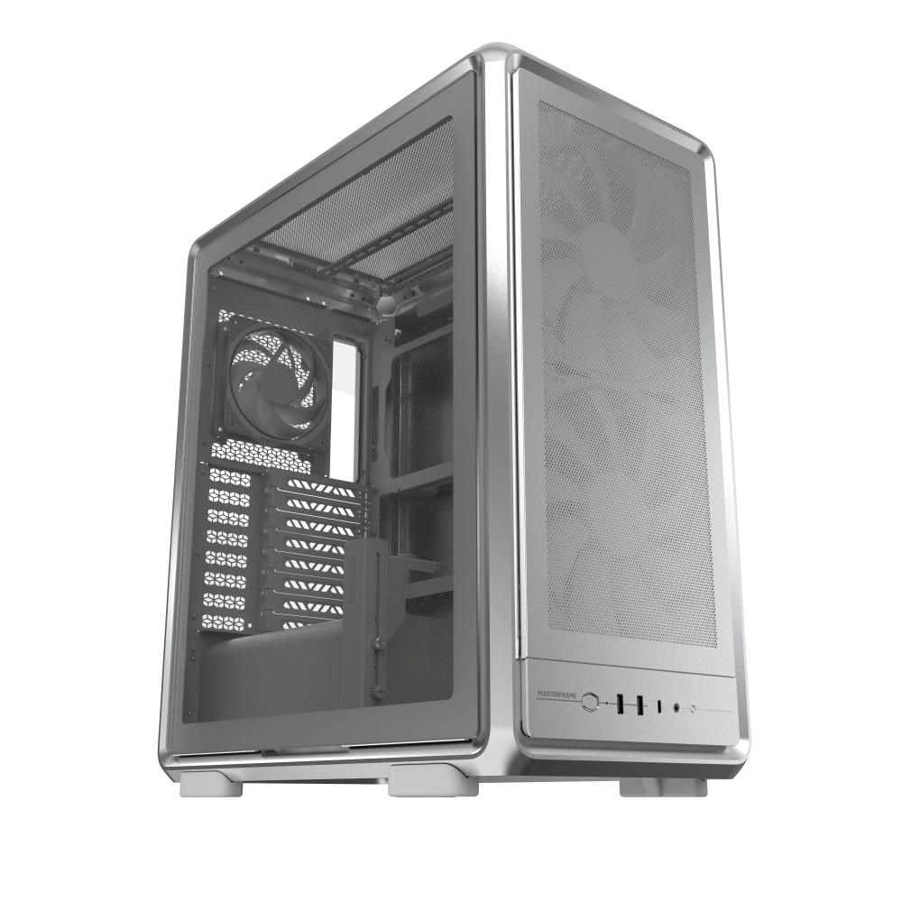 Cooler Master case MasterFrame 500 Mesh Silver,  Průhledná bočnice,  ATX,  2x 200mm Fan,  1x 120mm Fan,  Šedá2 