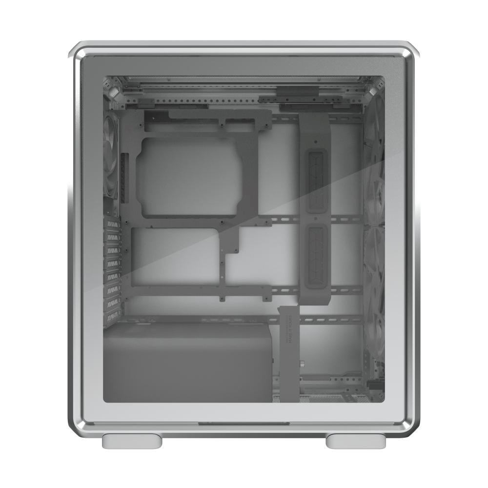 Cooler Master case MasterFrame 500 Mesh Silver,  Průhledná bočnice,  ATX,  2x 200mm Fan,  1x 120mm Fan,  Šedá4 