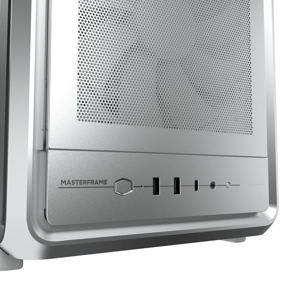 Cooler Master case MasterFrame 500 Mesh Silver,  Průhledná bočnice,  ATX,  2x 200mm Fan,  1x 120mm Fan,  Šedá7 