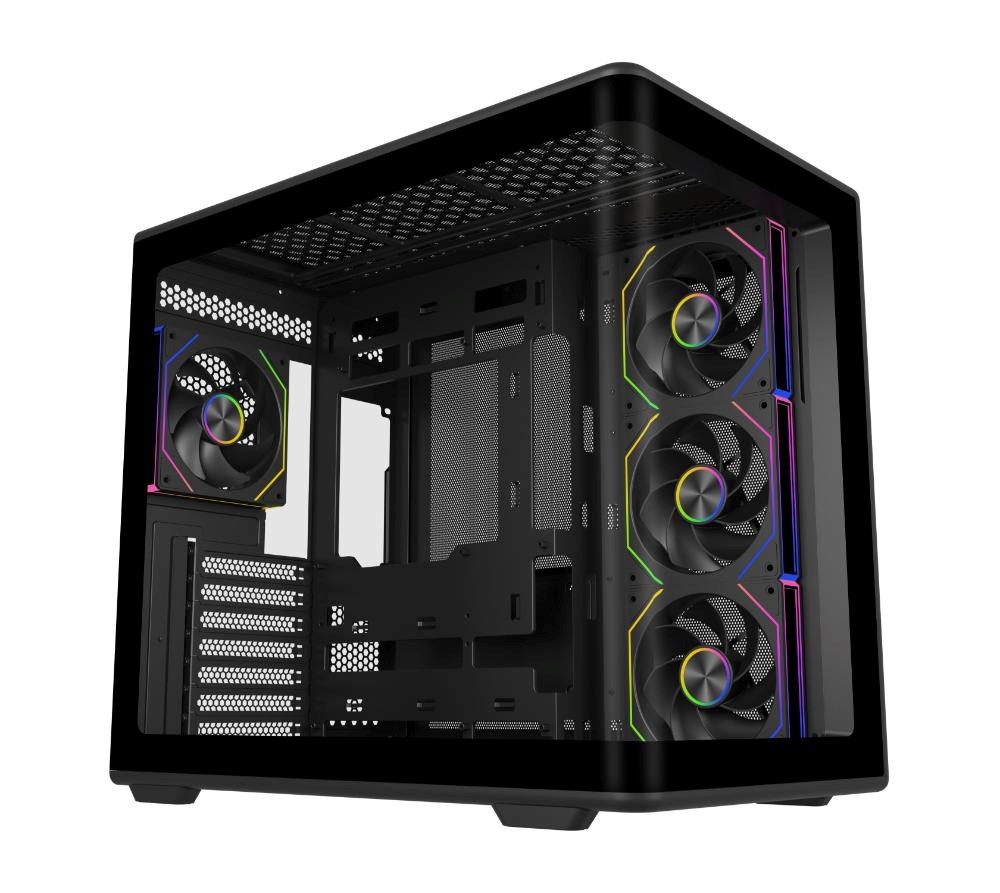 Cooler Master case Elite 600,  ATX,  Průhledná bočnice,  4x 120mm Fan,  Černá0 