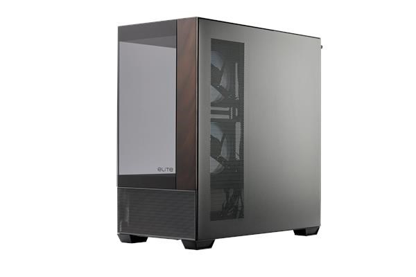 Cooler Master case Elite 690 Wood,  ATX,  Průhledná bočnice,  3x 120mm ARGB Fan,  Černá5 