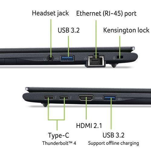ACER NTB TravelMate P4 14 (TMP414-55-TCO-5106), Ultra 5 225U, 14