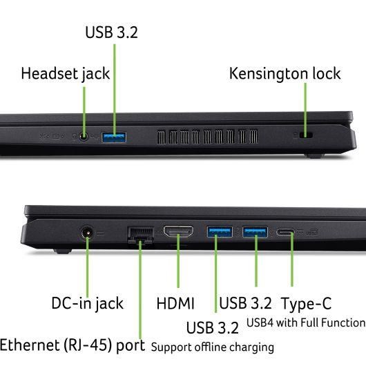 ACER NTB Nitro V 15 AI (ANV15-42-R5SB), R7-7445HS, 15.6