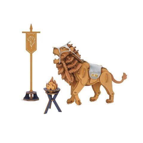 RoboTime 3D Dřevěné puzzle Bojovný lev - Warior Lion1 