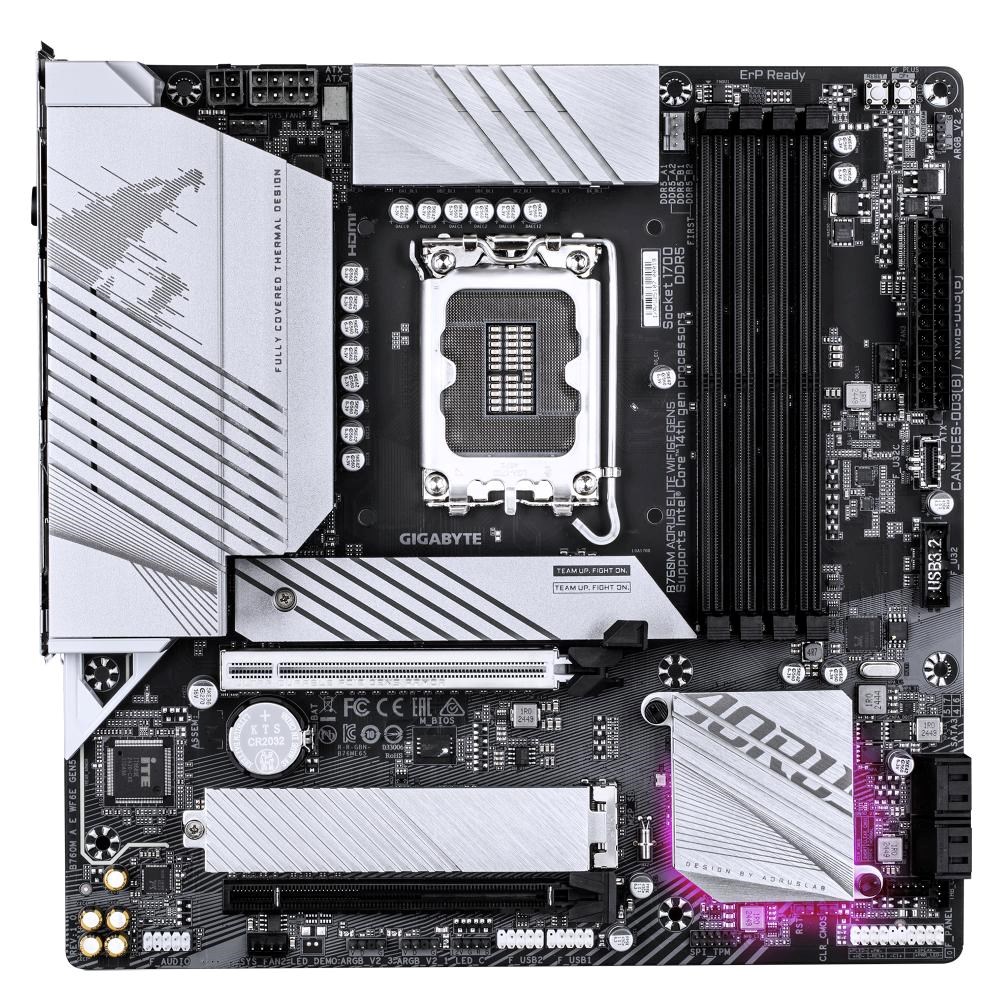 GIGABYTE MB Sc LGA1700 B760M AORUS ELITE WIFI6E GEN5,  Intel B760,  4xDDR5,  1xDP,  1xHDMI,  mATX1 