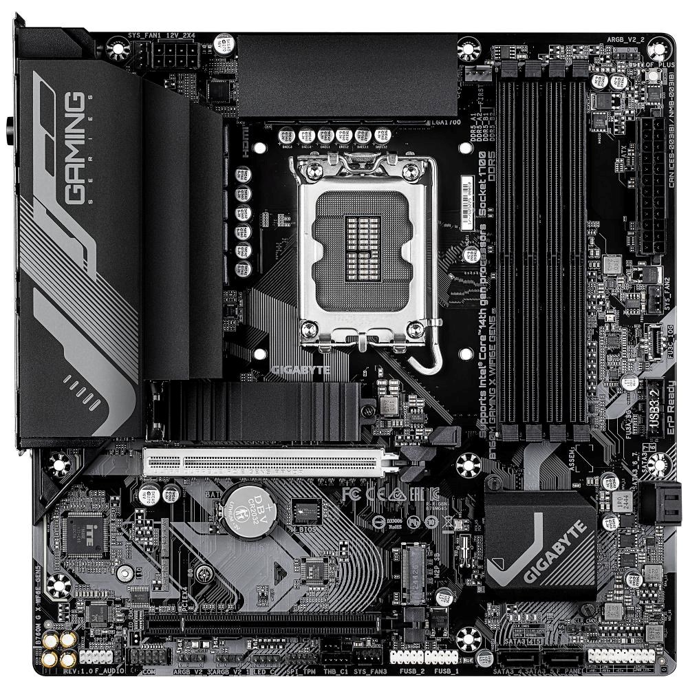 GIGABYTE MB Sc LGA1700 B760M GAMING X WIFI6E GEN5,  Intel B760,  4xDDR5,  1xDP,  1xHDMI,  WiFi,  mATX1 
