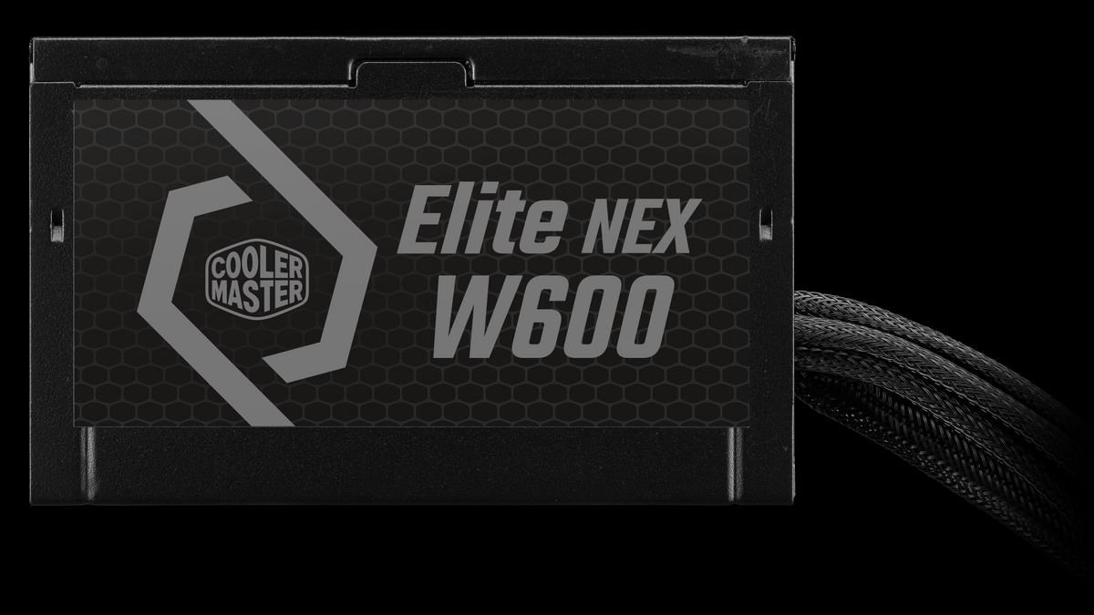 Cooler Master zdroj Elite NEX 600W 230V,  120mm,  80+ White,  Mesh (opletené kabely)1 