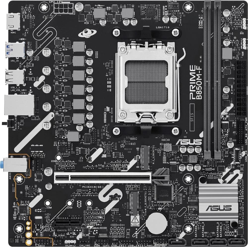 ASUS MB Sc AM5 PRIME B850M-F,  AMD B850,  2x DDR5,  1x HDMI,  mATX1 