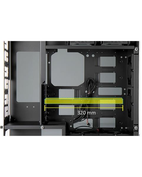 IN WIN case 909,  Full Tower,  bez zdroja,  čierna,  USB 3.13 