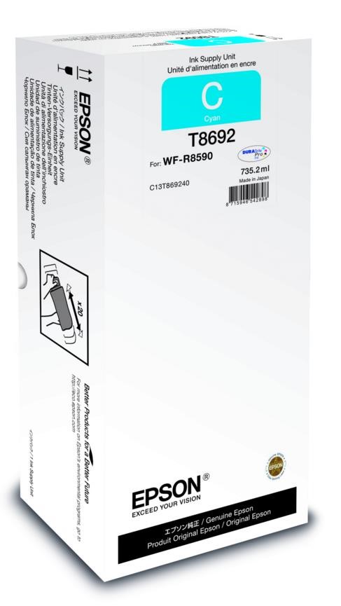 Atramentová tyčinka EPSON Recharge XXL pre formát A3 - 75.000 str. Azúrová 735, 2 ml0 