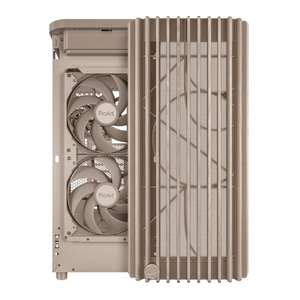 ASUS case PROART PA401 WOOD MESH PWM,  ATX,  2x 160mm Fan,  1x 120mm Fan,  Fan Hub,  beige (béžová)6 