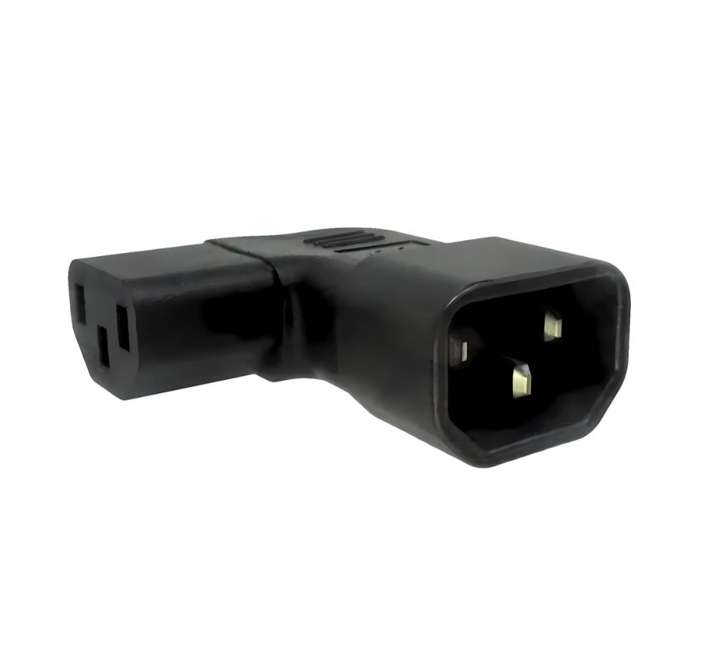Adaptér úhlový na stranu IEC C13 na IEC C14 napětí 230V,  10A0 