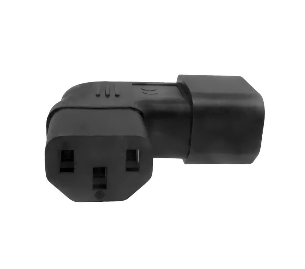 Adaptér úhlový na stranu IEC C13 na IEC C14 napětí 230V,  10A1 