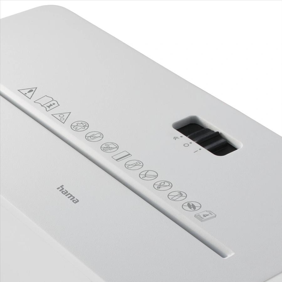 Hama Safe X40-W,  skartovačka,  krížový rez,  4 lisy,  bezpečnostná úroveň P4 T4 E3,  biela4 