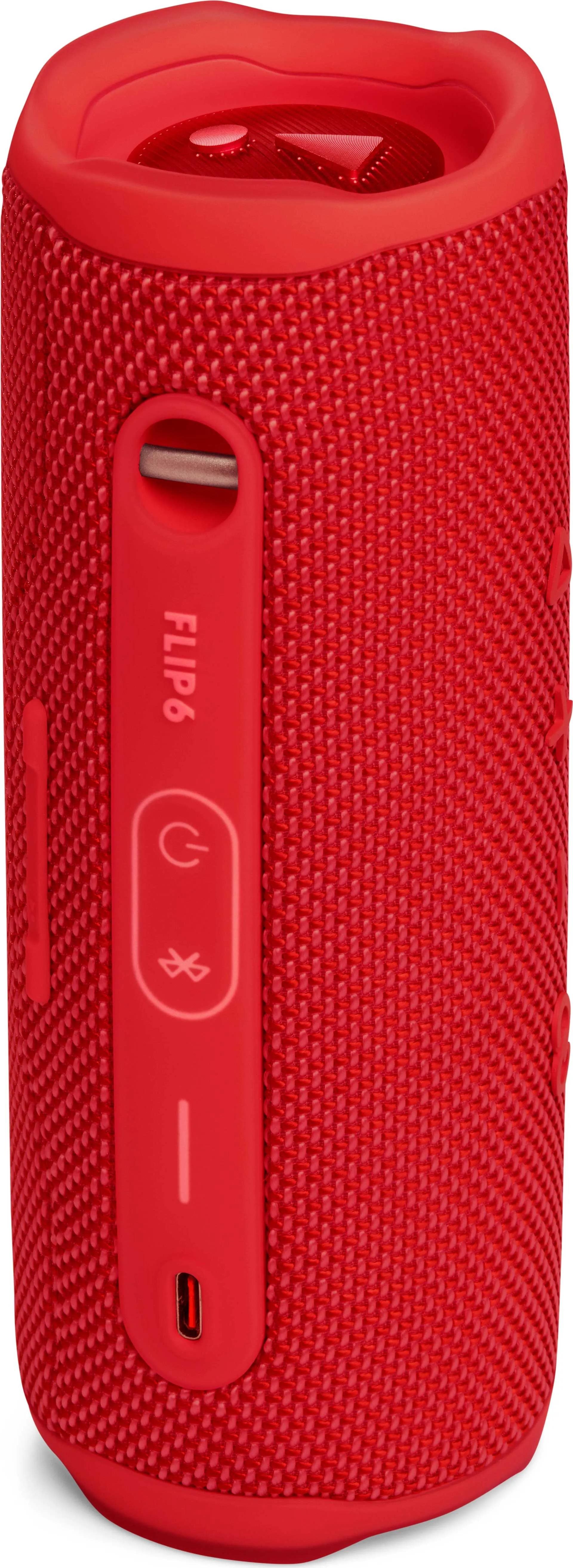 JBL Flip 6 Red přenosný vodotěsný Bluetooth reproduktor,  IP67,  12 hodin přehrávání,  ochrana USB nabíjení,  červená4 