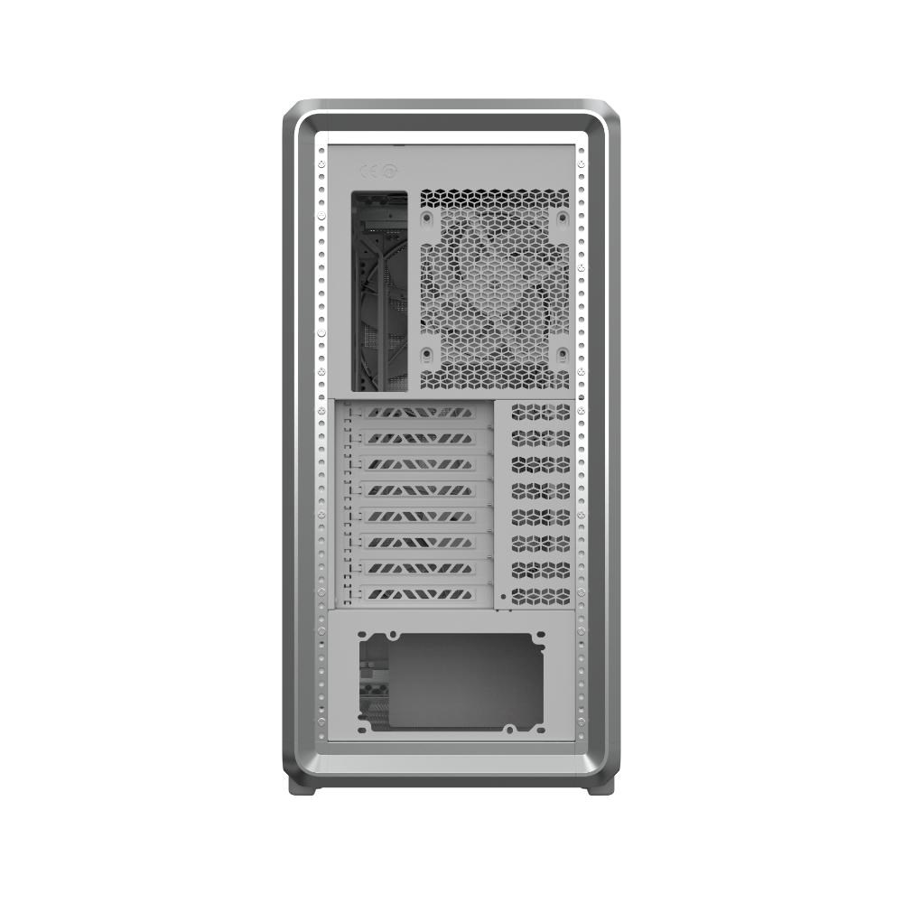 Cooler Master case MasterFrame 600 Mesh Silver ARGB,  Průhledná bočnice,  ATX,  2x 200mm ARGB Fan,  1x 120mm ARGB Fan,  Šedá6 