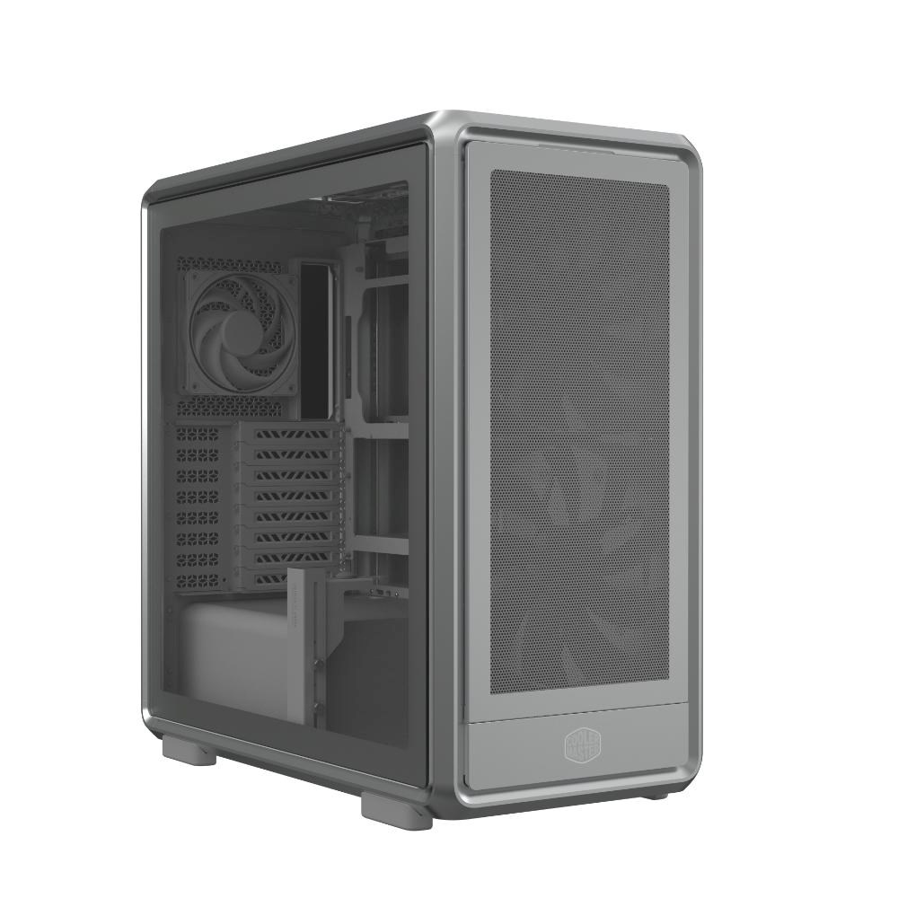 Cooler Master case MasterFrame 600 Mesh Silver ARGB,  Průhledná bočnice,  ATX,  2x 200mm ARGB Fan,  1x 120mm ARGB Fan,  Šedá9 