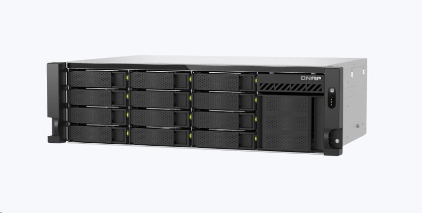 QNAP TS-h1655XeU-RP-8G (8core 2, 8GHz, 8GB RAM, 12x SATA + 4x E1.S/ M.2, 2x PCIe, 2x 2, 5GbE, 1x 10GbE)
