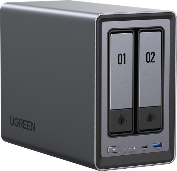 UGREEN NASync DXP2800 (4C/ IntelN100/ 3, 4GHz/ 8GBRAM/ 2xSATA/ 2xM.2/ 1x2, 5GbE/ 2xUSB2.0/ 2xUSB3.2/ 1xUSB-C/ HDMI)6 