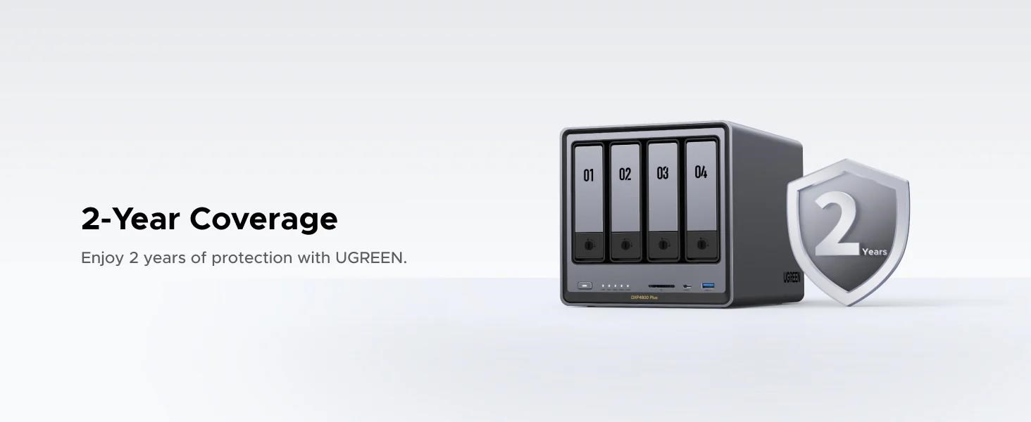 UGREEN NASync DXP4800 Plus (6C/ Gold8505/ 4, 4GHz/ 8GBRAM/ 4xSATA/ 2xM.2/ 1x2, 5GbE/ 1x10GbE/ 2xUSB2.0/ 2xUSB3.2/ 1xUSB-C/ HDMI/ SD)0 