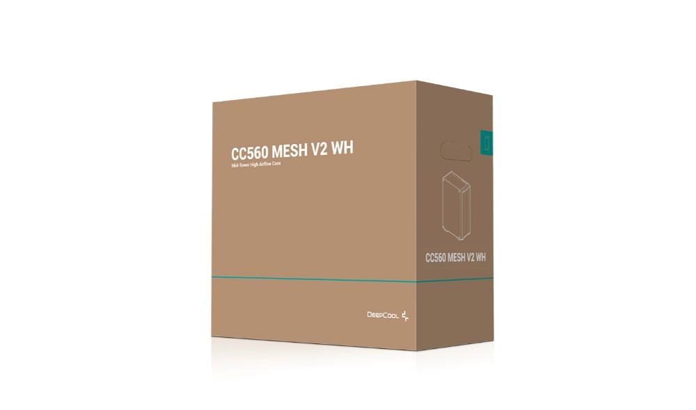 DEEPCOOL Case CG580 WH,  ATX,  Průhledná bočnice,  bílá11 