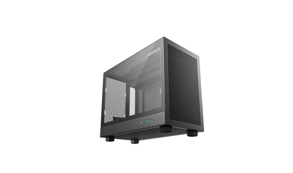 DEEPCOOL Case CH160 PLUS,  mATX,  Průhledná bočnice,  černá1 