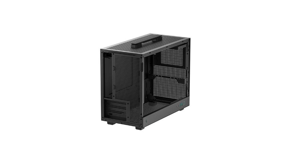 DEEPCOOL Case CH160 PLUS,  mATX,  Průhledná bočnice,  černá6 