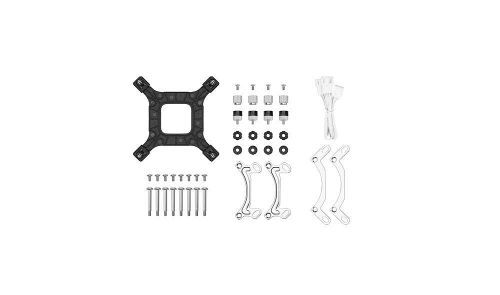 DEEPCOOL Vodní chladič LE240 WH V2,  ARGB,  2x120mm,  AM5,  LGA1851,  bílá4 