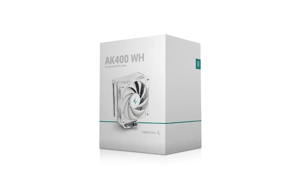 DEEPCOOL CPU Chladič AK400 WH,  1x120mm,  LGA1851,  AM5,  bílá9 