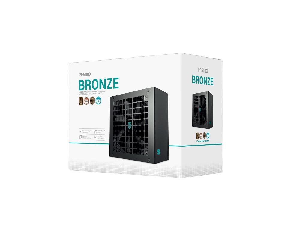 DEEPCOOL GAMERSTORM zdroj 500W PF500X,  120mm,  80+ Bronze ,  černá7 