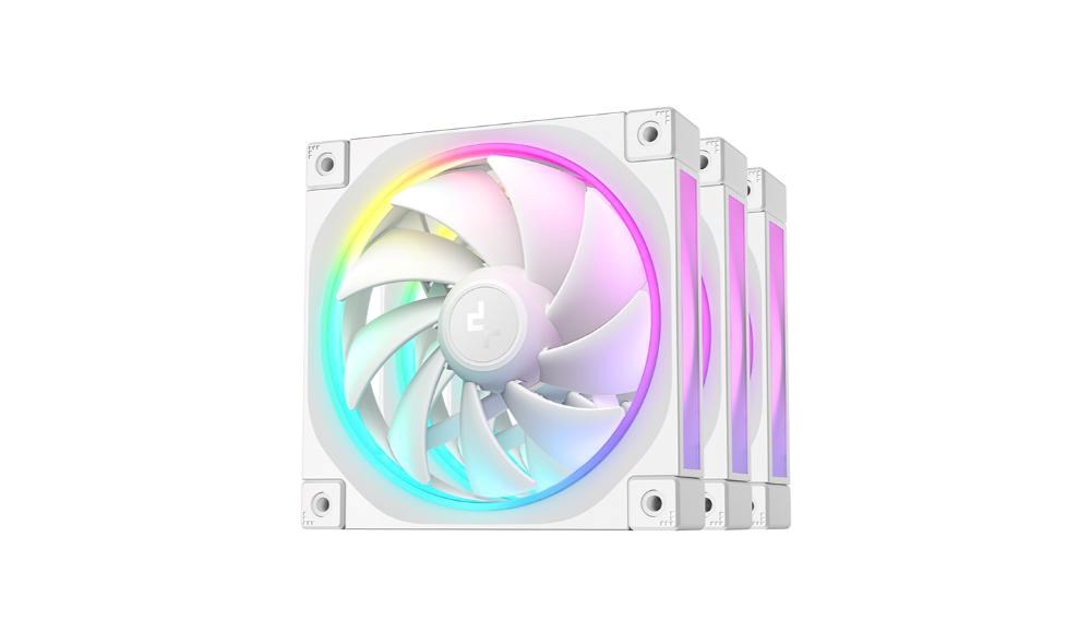 DEEPCOOL Ventilátor FL12 WH 3v1,  3x120mm,  ARGB,  bílá0 