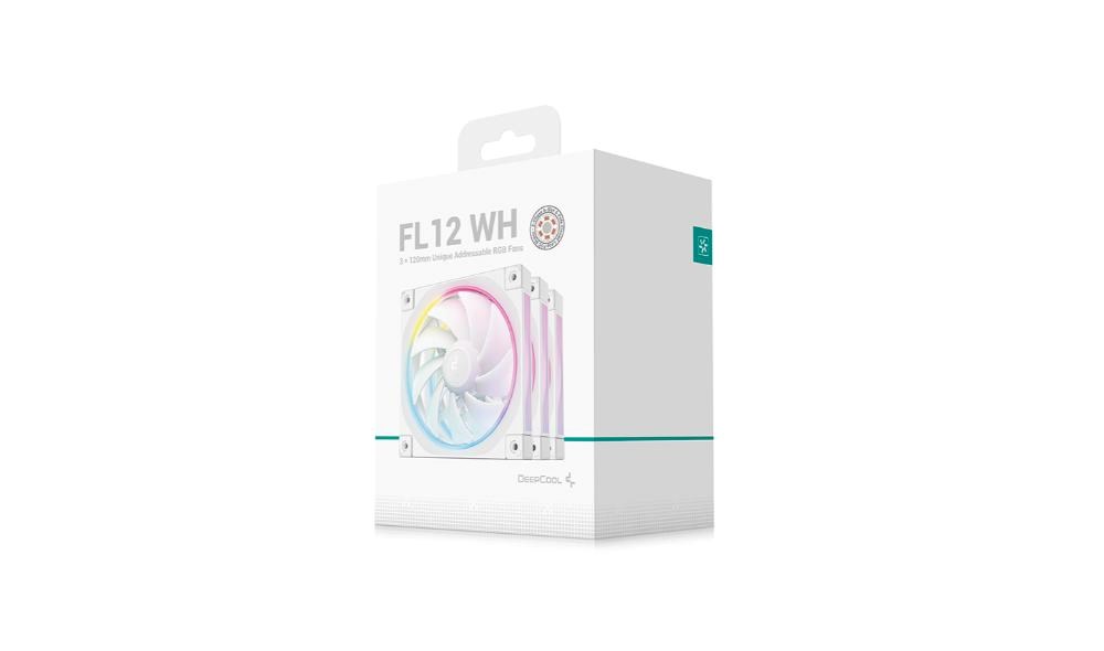 DEEPCOOL Ventilátor FL12 WH 3v1,  3x120mm,  ARGB,  bílá7 