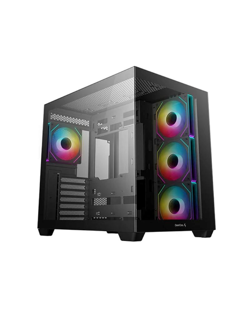 DEEPCOOL Case CG530 4F,  ATX,  Průhledná bočnice,  černá0 