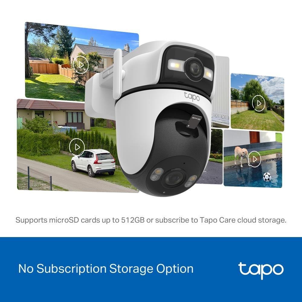 TP-Link Tapo C545D venkovní/ outdoor otočná kamera (2x 3MP,  2K 1296p,  IR 30m,  WiFi,  1x100Mb/ s,  micro SD card)7 